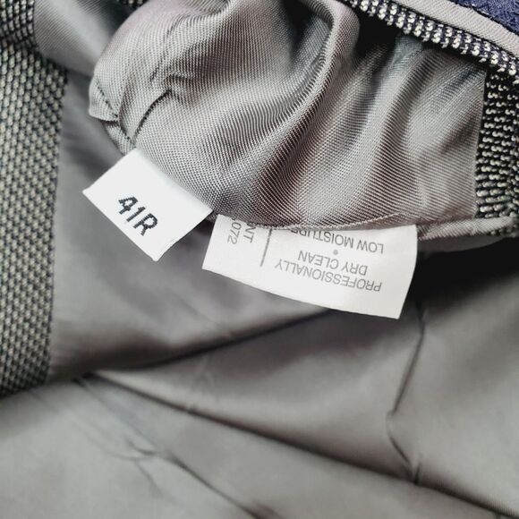 Hart Schaffner Marx Mens Grey Blazer Suit Jacket Formal Work Business SZ 41R - Picture 4 of 12